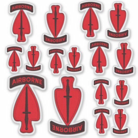 Leger USASOC Special Ops Veterans Sticker (Voorkant)