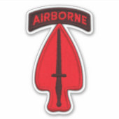 Leger USASOC Special Ops Veterans Sticker (Voorkant)