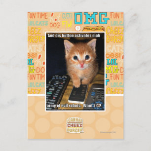 Leger van boze robots briefkaart