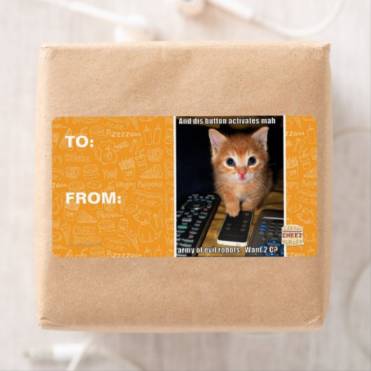 Leger van boze robots etiket (Insitu)