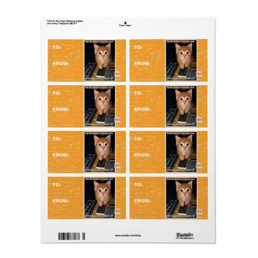 Leger van boze robots etiket (Full Sheet)