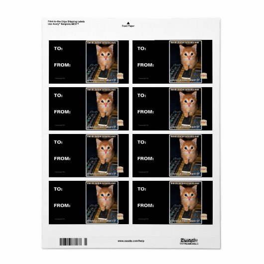 Leger van boze robots etiket (Full Sheet)