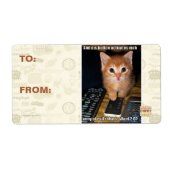 Leger van boze robots etiket (Voorkant)