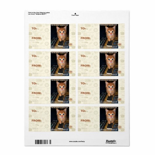 Leger van boze robots etiket (Full Sheet)