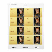 Leger van boze robots etiket (Full Sheet)