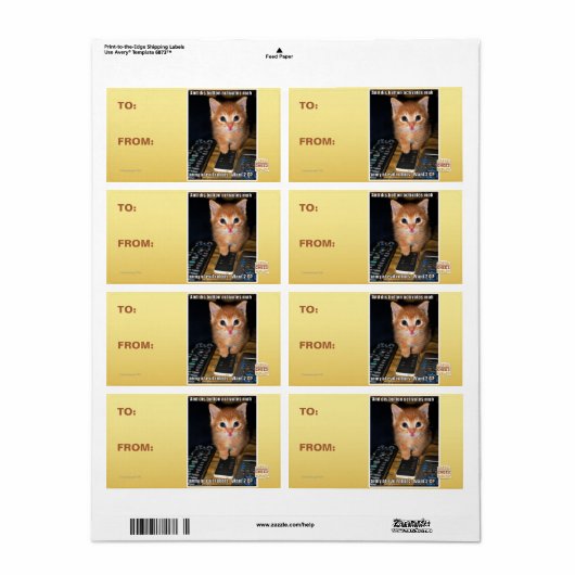 Leger van boze robots etiket (Full Sheet)