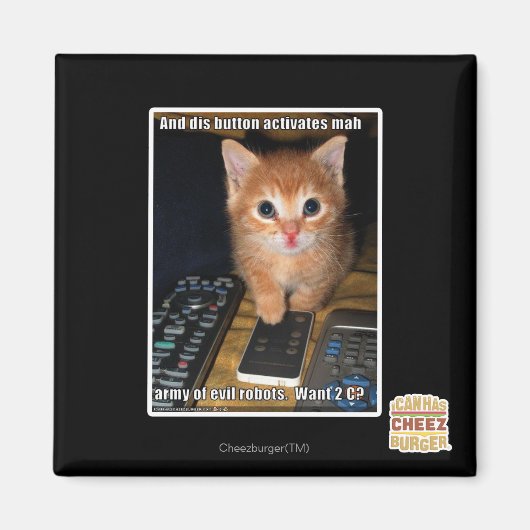 Leger van boze robots magneet (Voorkant)