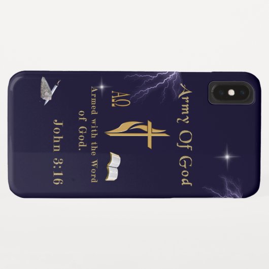 Leger van God Case-Mate iPhone Case (Achterkant (horizontaal))