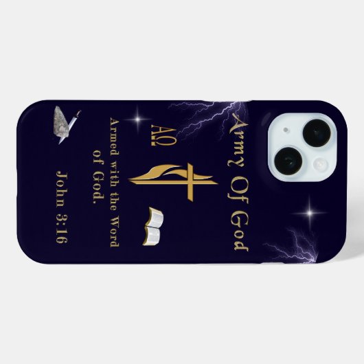 Leger van God Case-Mate iPhone Case (Achterkant (horizontaal))