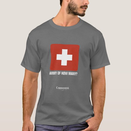 Leger van hoeveel? t-shirt (Voorkant)