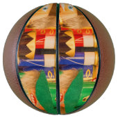 Leger van kerstbont basketbal (Verticaal)