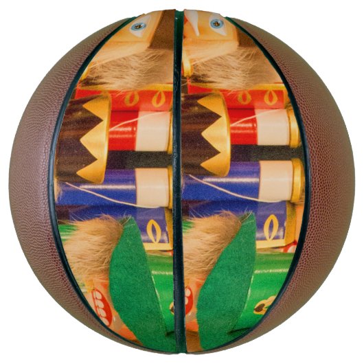 Leger van kerstbont basketbal (Verticaal)