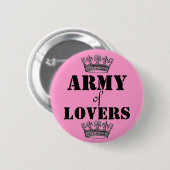 Leger van liefhebbers ronde button 5,7 cm (Voorkant /achterkant)