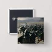 Leger van Rohan Vierkante Button 5,1 Cm (Voorkant /achterkant)