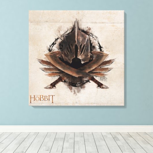 Leger van weeswapens canvas afdruk (Insitu (Houten vloer))