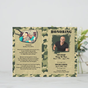 Leger Vermoeidheid Thema Militair Memorial Program