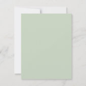 Léger vert bordure logo personnalisé merci note (Dos)