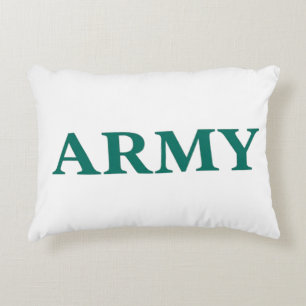 Leger Vet Typografie Militaire Stijl Minimaal Teks Accent Kussen