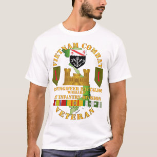 Leger - Vietnam Combat Vet - 1e ingenieur T-shirt
