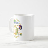 Leger - Vietnam Veteraan gevechtsleger w 1st Bn 2 Koffiemok (Voorkant links)