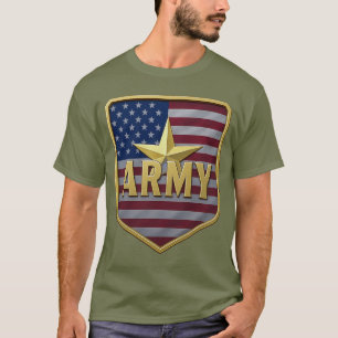 Leger Vlag Schild Tshirt