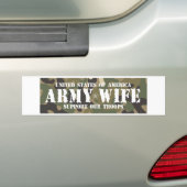 Leger-vrouw Bumpersticker (Op auto)