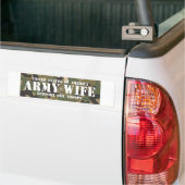 Leger-vrouw Bumpersticker (Op Truck)