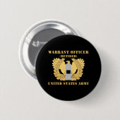 Leger - Warrant Officer - W01 - Gepensioneerd - Fl Ronde Button 5,7 Cm (Voorkant /achterkant)