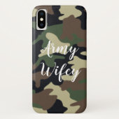 Leger Wifey Green Camo iPhone Case (Achterkant)