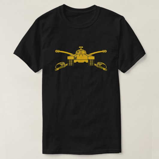 legerafdeling van de VS militaire tanker Insignia T-shirt (Design voorkant)