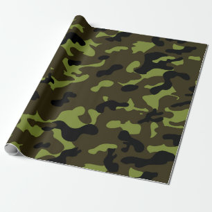 Legercamo-patroon Cadeaupapier