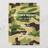 Legercamoflage Kaart (Voorkant / Achterkant)