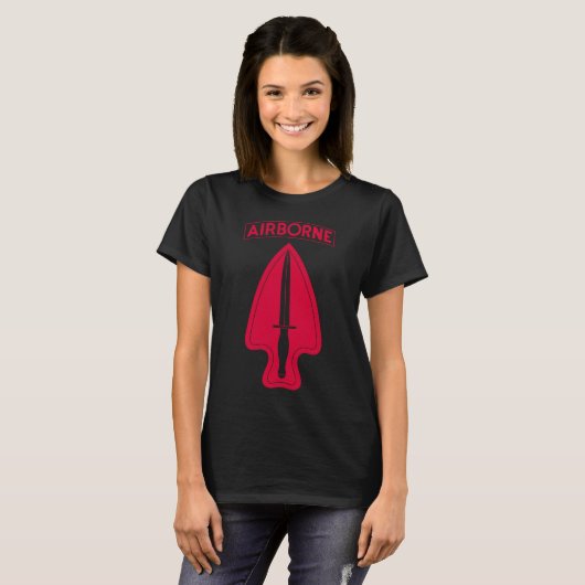 Legerdelta Force JSOC - Korte hoes — USASOC T-shirt (Voorkant volledig)