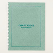 Légère texture verte fausse lin (Devant)