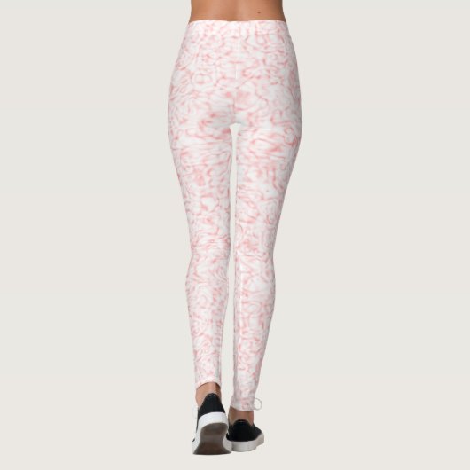 Légères Leggings à molette rose (Dos)