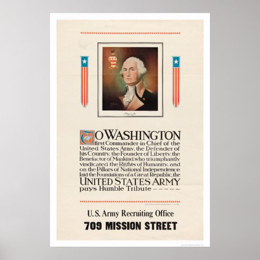 Legerfeest in Washington Poster (Voorkant)