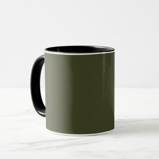 Legergroen Mok (Voorkant links)
