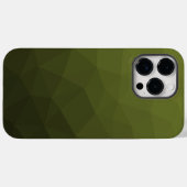 Legergroen olijfgradiënt geometrisch maaspatroon Case-Mate iPhone case (Achterkant (horizontaal))