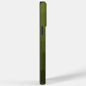 Legergroen olijfgradiënt geometrisch maaspatroon Case-Mate iPhone case (Achterkant / Rechts)