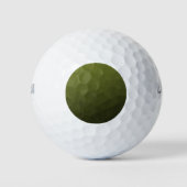 Legergroen olijfgradiënt geometrisch maaspatroon golfballen (Voorkant)