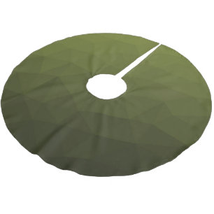 Legergroen olijfgradiënt geometrisch maaspatroon kerstboom rok