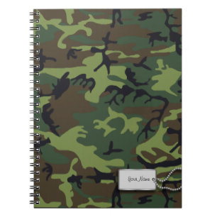 Legergroene militaire Camouflage Notitieboek