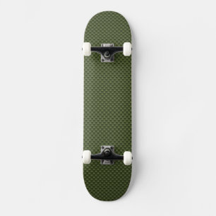 Legergroenkoolstofvezel afdrukken skateboard
