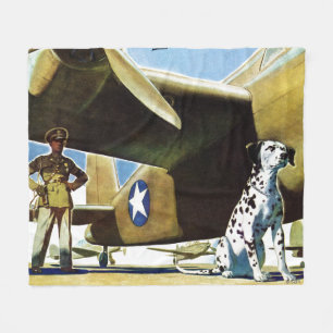 Legerhond Fleece Deken