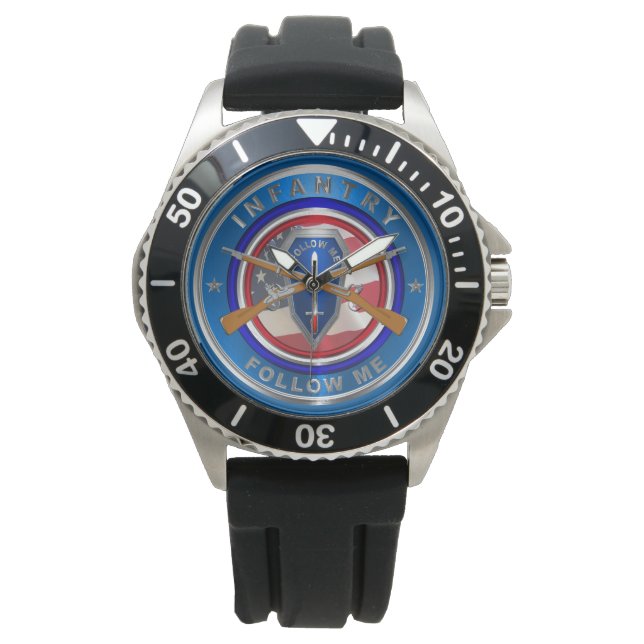 Legerinfanterie volg me horloge (Voorkant)