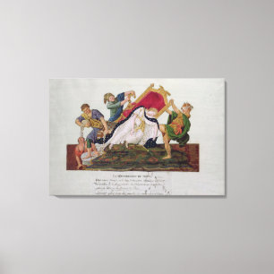 Legering van het omkeren van de troon canvas afdruk