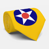 Legerluchtmacht Geel Wing Stropdas (Opgerold)