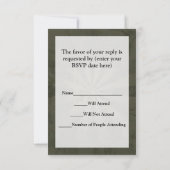 Legerluchtmacht  RSVP kaartje (Achterkant)