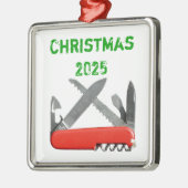 Legermes, Ornament met meerdere tools (Links)