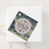 Legerpartij voor label, camouflage label (In situ)